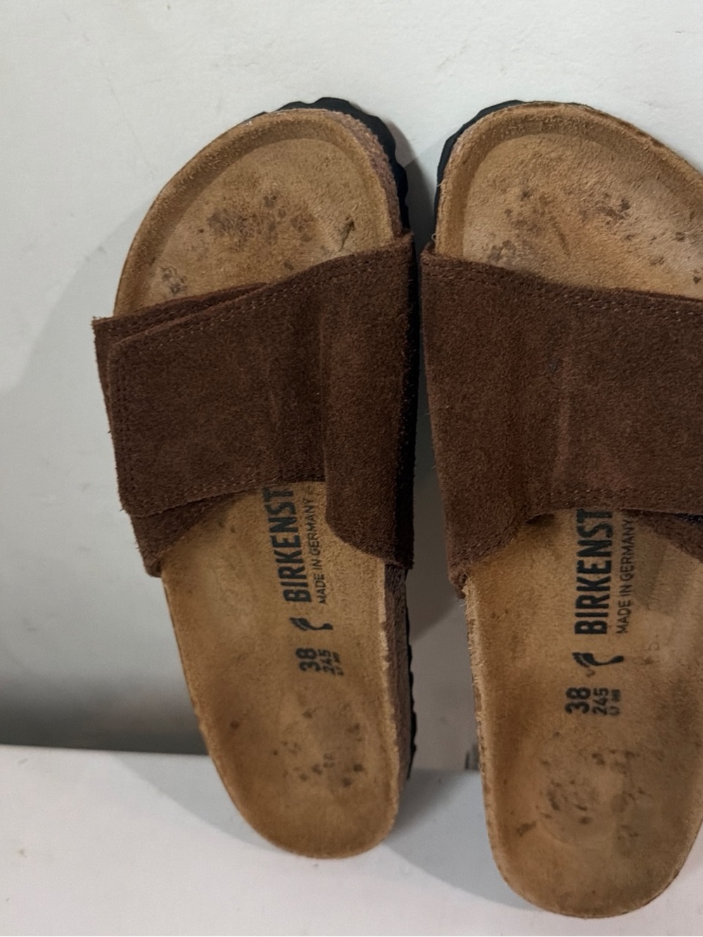 Birkenstock Women sylt 2 Suede Cross-Strap Slide sz 7